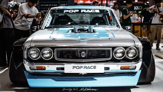 the car modified by poprace in Foshan APAxpo auto show 