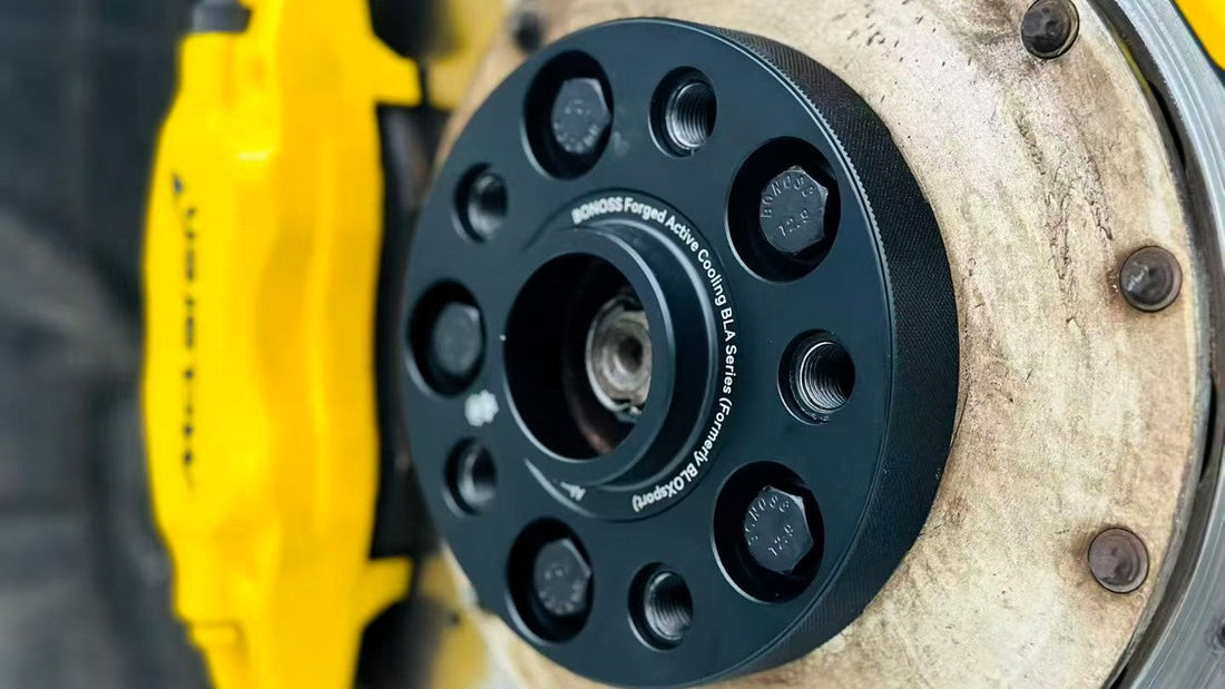 25 mm McLaren hub centric wheel spacers install on the wheel hub