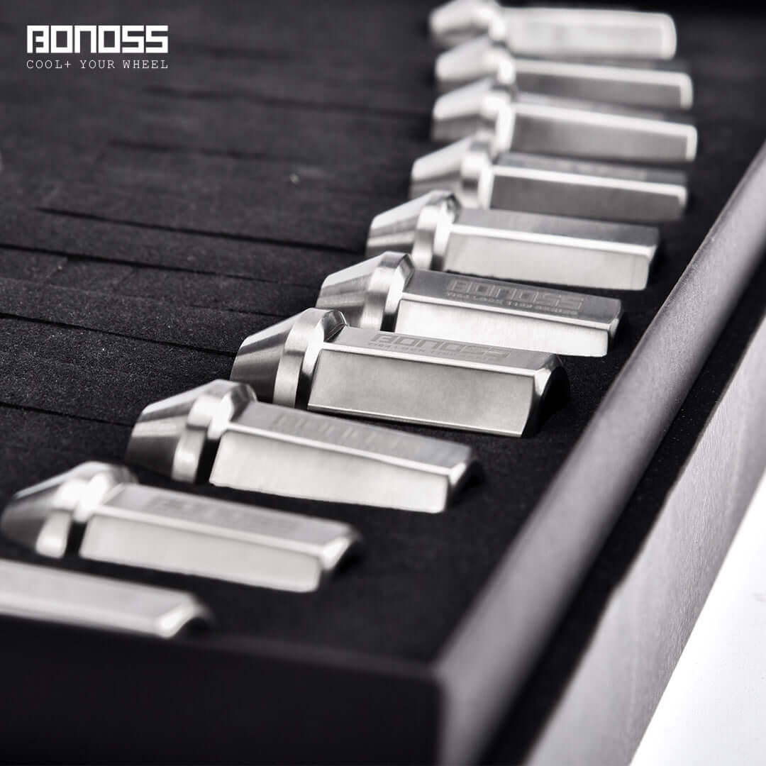 BONOSS Forged Titanium Ti-6Al-4V Lug Nuts – Lightweight, Anti-Theft, Aerospace-Grade Durability