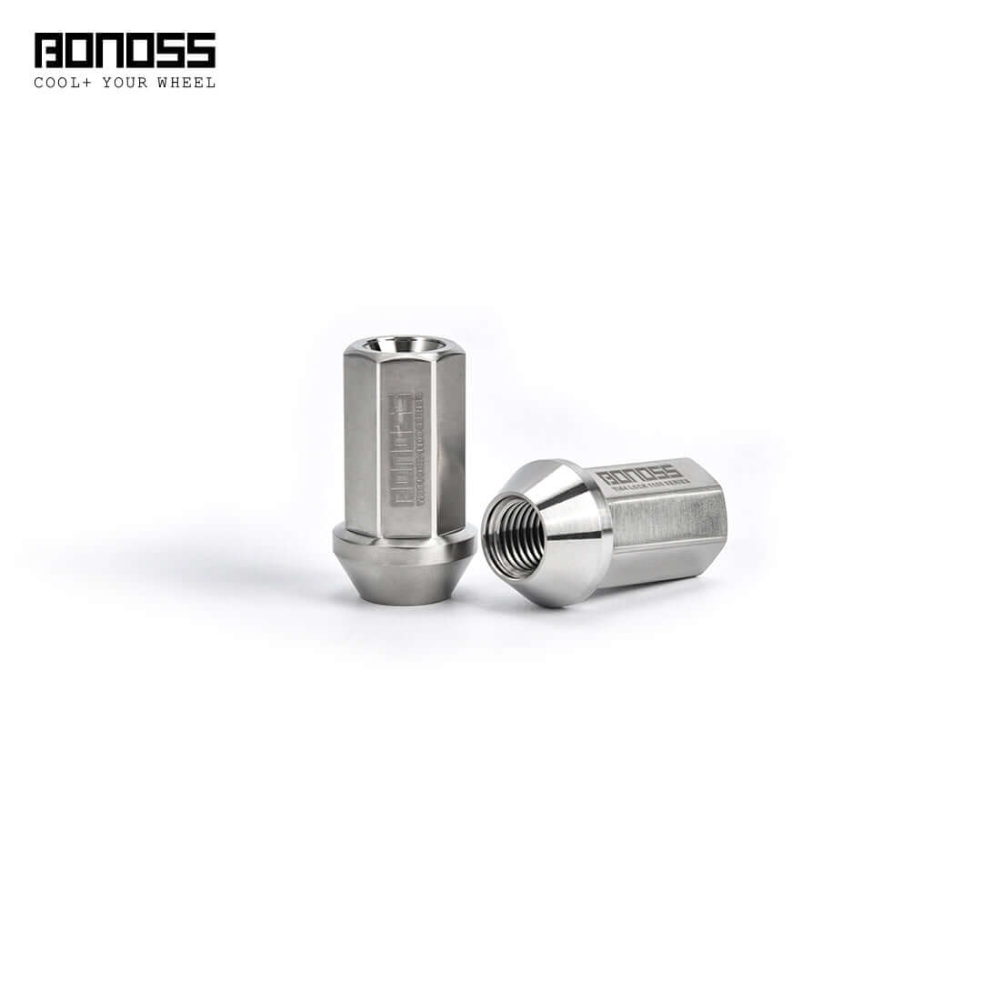 BONOSS Forged Titanium Ti-6Al-4V Lug Nuts – Lightweight, Anti-Theft, Aerospace-Grade Durability