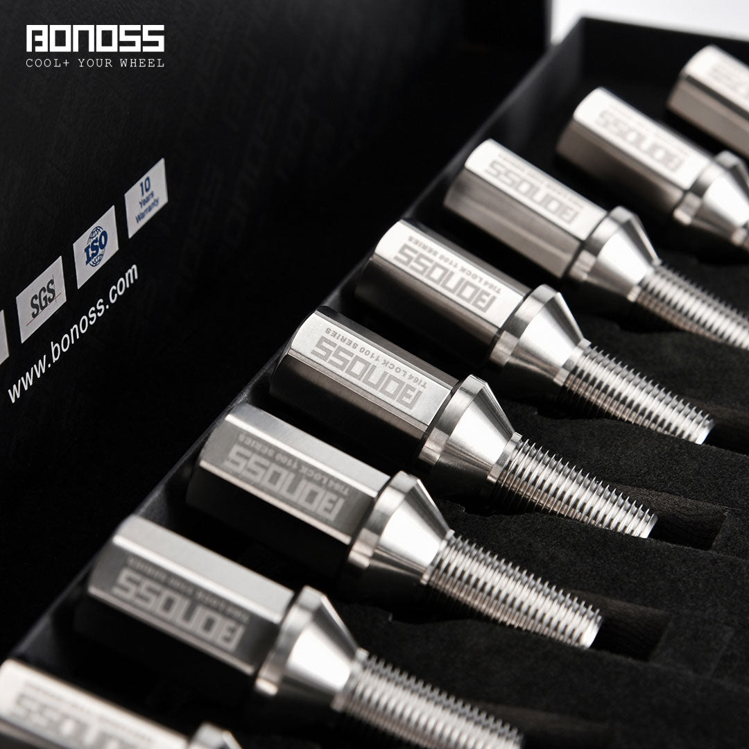 BONOSS Forged Titanium M14x1.25 Ti-6Al-4V Lug Bolts – BMW Exclusive