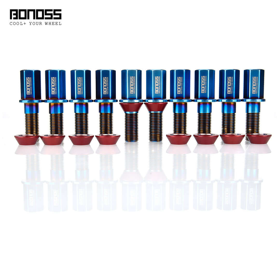 BONOSS Forged Titanium M14x1.5 Ti-6Al-4V Lug Bolts – Unrivaled Strength · Aerospace-Grade Performance
