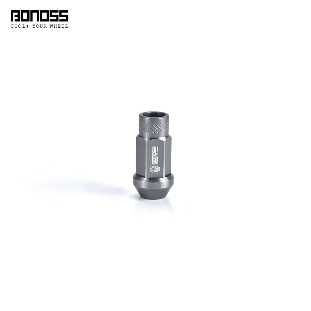 BONOSS Forged 7075-T6 Aluminum Classical Lug Nuts showcasing JDM culture and lightweight performance.