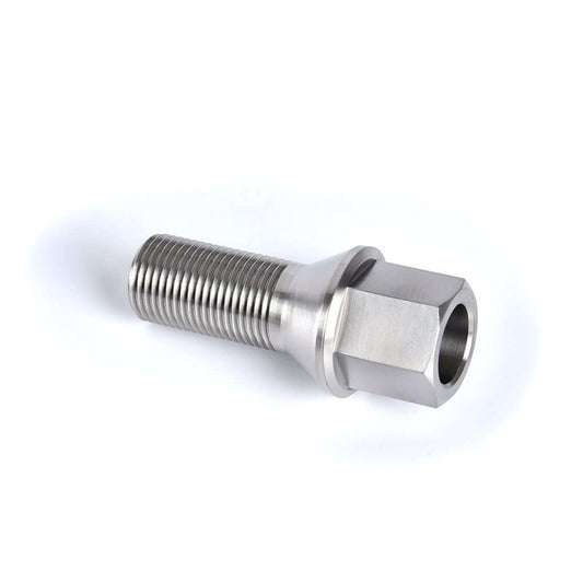 titanium lug bolt exclusive for bmw on a white background