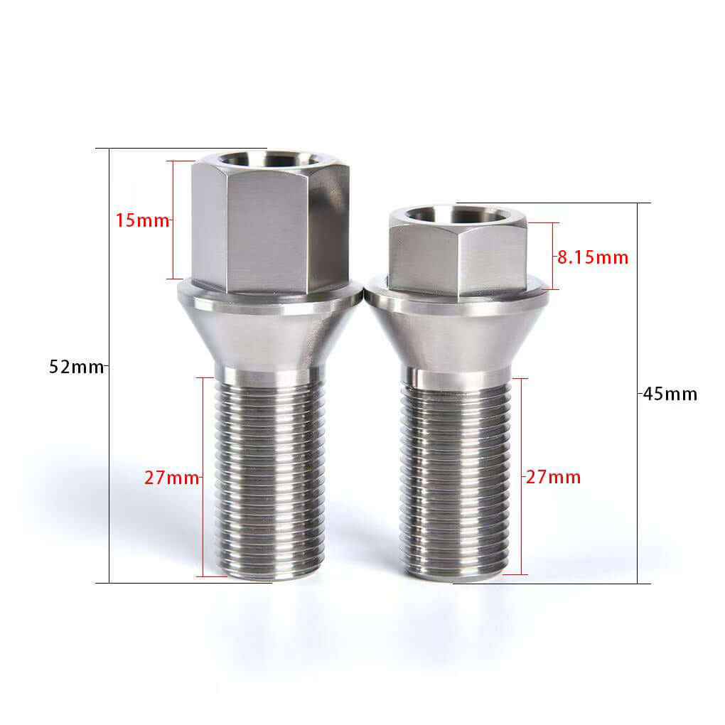 BONOSS Titanium Competition Wheel Bolts – Lightweight, Track-Ready, Built for Australia(Short)