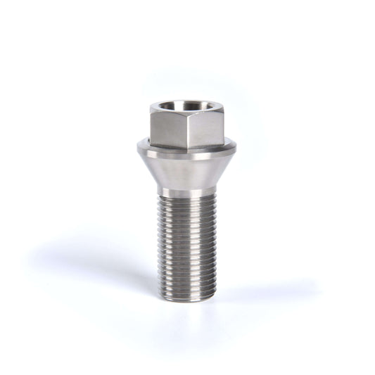 titanium hex lug bolt on a white background, exclusive for BMW model