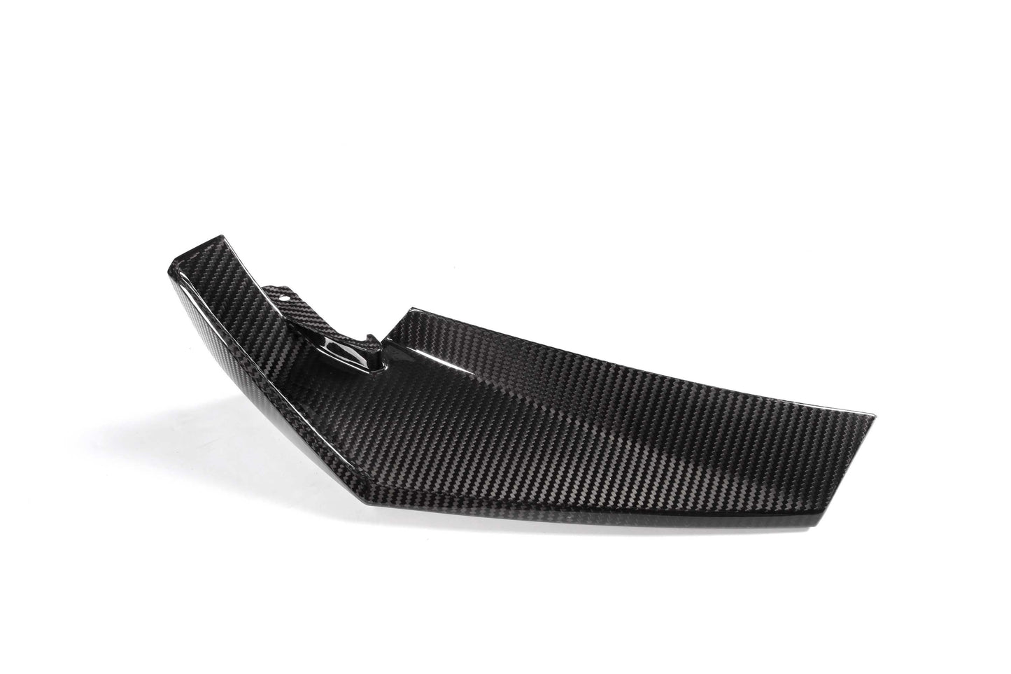 Carbon fiber winglet on a white background