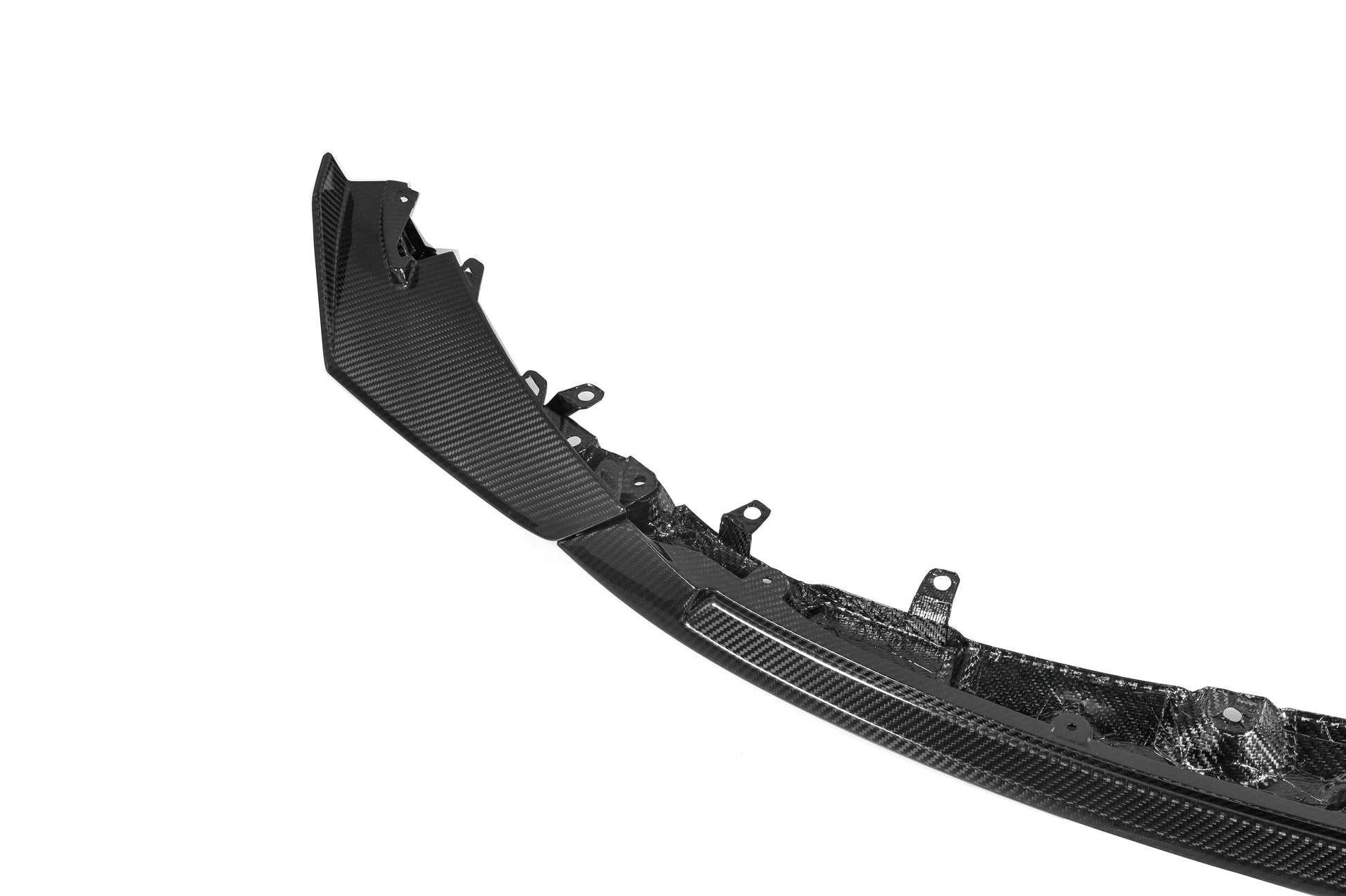 (Close-up) Dry Carbon Fiber Front Bumper Lip Splitter CS Style For BMW G80 G82 M3 M4 (2021-2026)