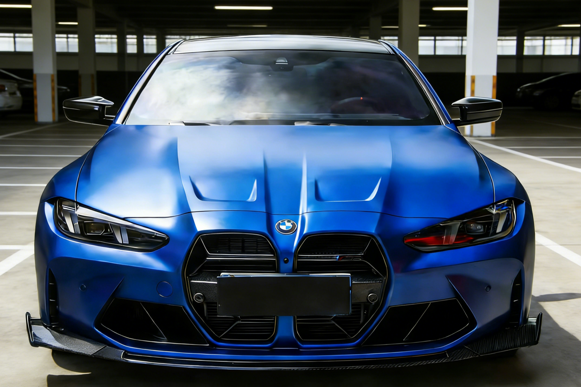 Dry Carbon Fiber Front Bumper Lip Splitter CS Style For BMW G80 G82 M3 M4  customer example (2021-2026)