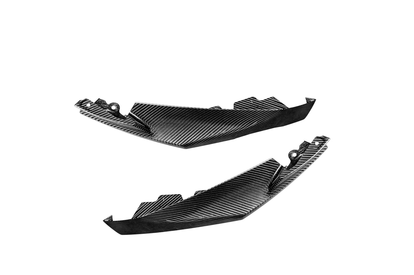 Dry Carbon Fiber Front Bumper Lip Splitter mp Style For BMW G80 G82 M3 M4 (2021-2026) Two carbon fiber winglets 