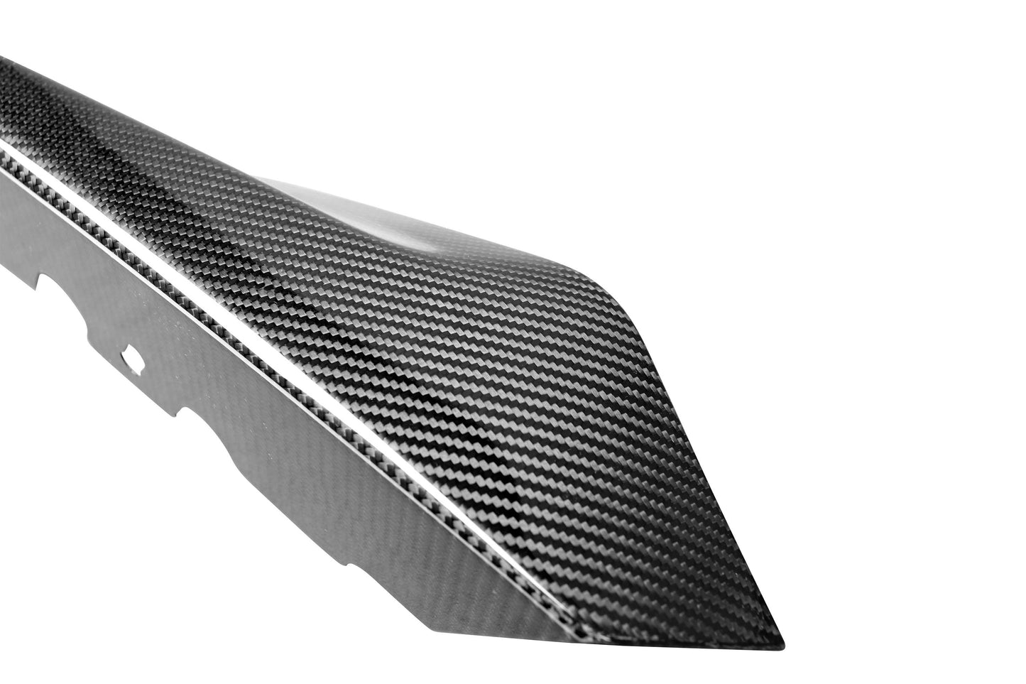 (Close-up) Dry Carbon Fiber Front Bumper Lip Splitter mp Style For BMW G80 G82 M3 M4 (2021-2026)