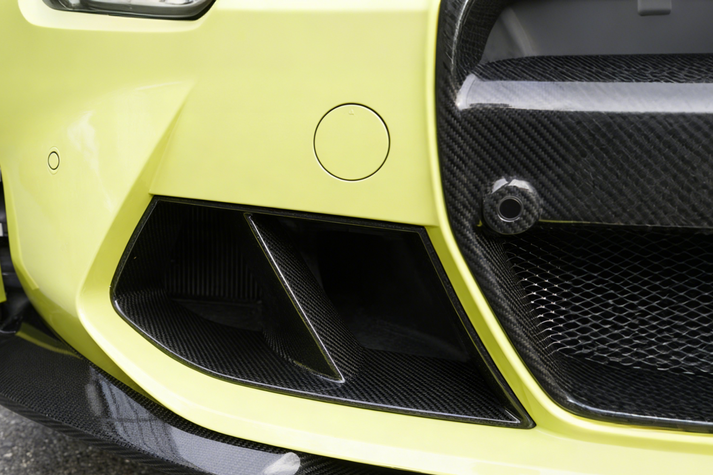 (Example) Dry Carbon Fiber MP Style Front Bumper Air Duct Replacement For BMW G80 G82 M3 M4 (2021-2026)