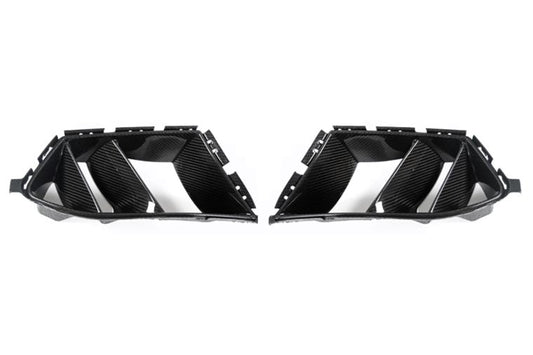 (Front-side) Dry Carbon Fiber R44 Style Front Bumper Air Duct Replacement For BMW G80 G82 M3 M4 (2021-2026)
