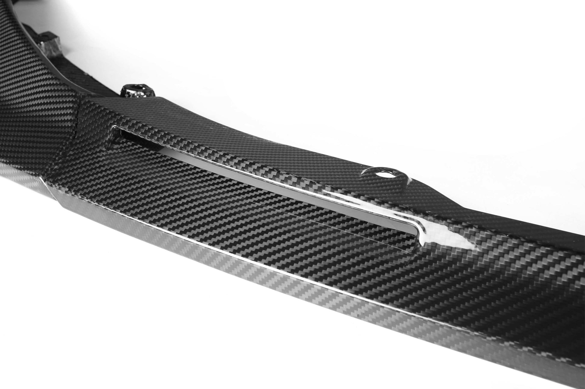 (Clos-up) Final product photo of V Style For BMW G80 G82 M3 M4 21+ Carbon Fiber Front Bumper Lip Spoiler Splitter