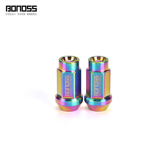 BONOSS Forged Titanium Costellation Wheel Lug Nuts rainbow color fit for toyota, nissan, mazda, tesla and more brand